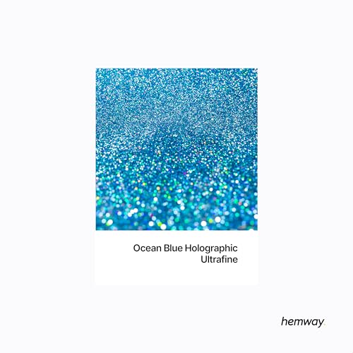 Craft Glitter Ocean Blue Holographic 100g Ultrafine Glitter