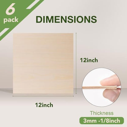 6 Pack Maple Plywood Sheets (7.2 Sq Ft)