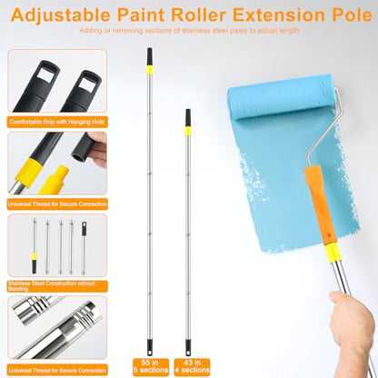 Paint Roller Kit with Extension Pole