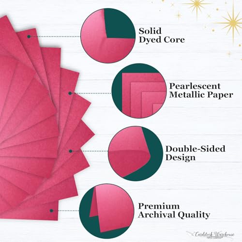 Cardstock Warehouse Stardream Azalea Pink Cardstock Paper (25 Count)