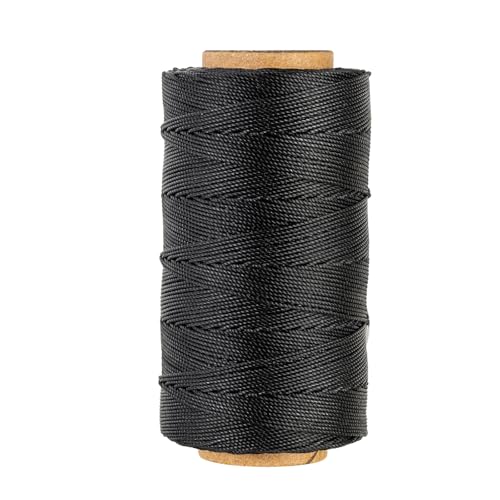 Bonded 0.8mm Round Waxed Polyester Cord (591 Foot)