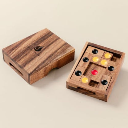 Setting Sun STEM Sliding Block Puzzle AKA Huarong Dao or Klotski from SiamMandalay with SM Gift Box