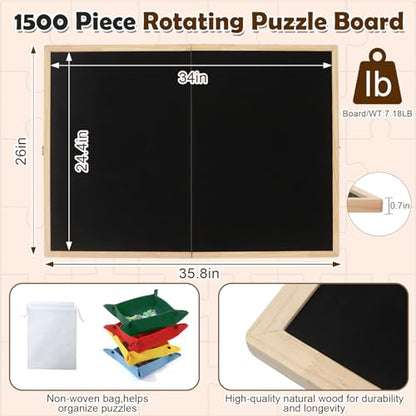 Foldable Puzzle Board 1500 Pieces (1500 Count)