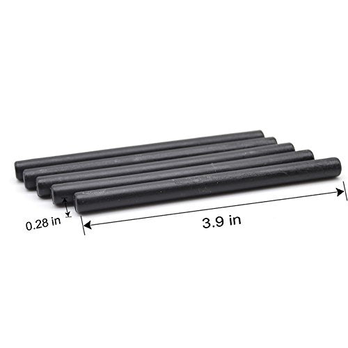 Black Mini Glue Gun Sealing Wax Stick for Hallowen Decor (16 Count)
