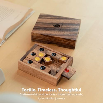 Setting Sun STEM Sliding Block Puzzle AKA Huarong Dao or Klotski from SiamMandalay with SM Gift Box