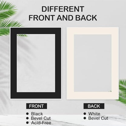 15 Pack 5x7 Black Picture Mats (15 Count)