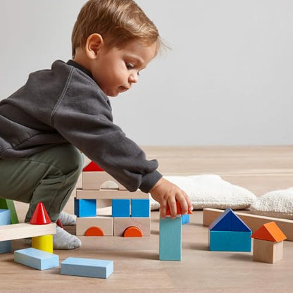 Colored Wooden Building Blocks