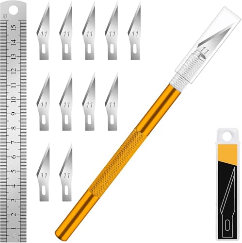 Exacto Craft Knife Set with 10 Extra #11 Blades (11 Count)