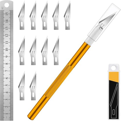 Exacto Craft Knife Set with 10 Extra #11 Blades (11 Count)