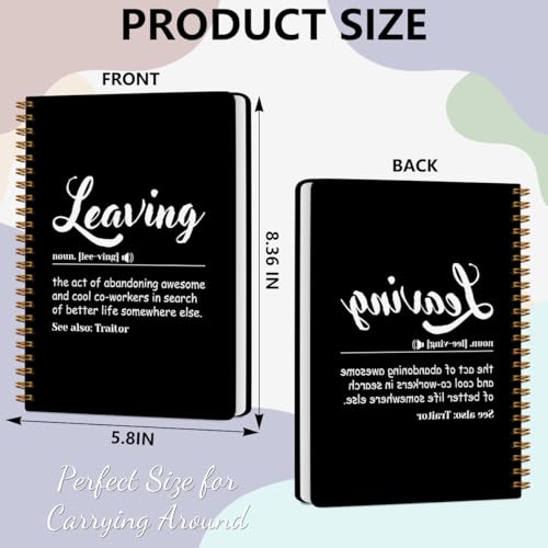 Leaving Definition Hardcover Spiral Notebooks