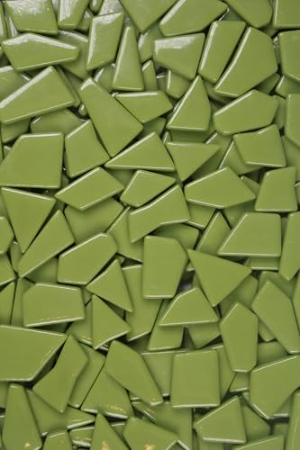 Irregular Glass Mosaic Tiles Bulk 500g Glossy and Iridescent Mosaic Glass Tiles for DIY Projects and Arts and Crafts Solid Colors and Mixes (263 Count)