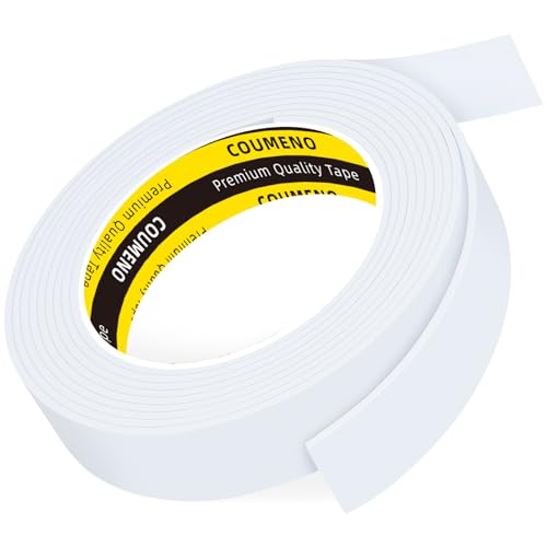 White Foam Tape Weather Stripping Sealing Sponge (9.84 Foot)