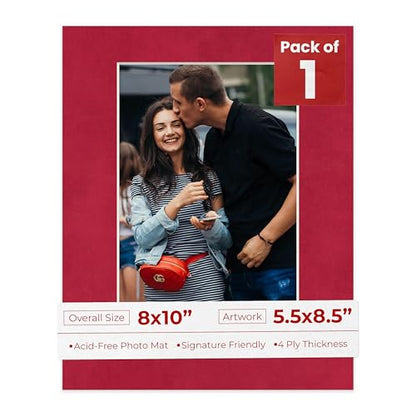8x10 Mat Bevel Cut for 5.5x8.5 Photos