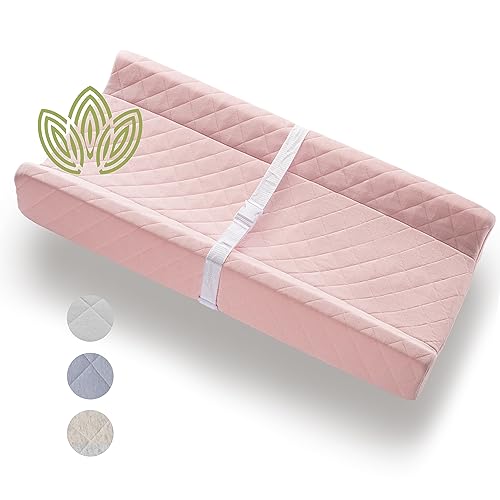 Organic Cotton Covered Contoured Baby Changing Pad