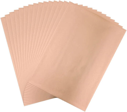 50 Sheets Toner Reactive Foil Sheet for Crafts Paper Holographic Heat Transfer Craft Foil Paper for Scrapbooking Stamping Cardstock Heat Transfer DIY Crafts Accessories 7.9 x 11.4inch-Rose Gold