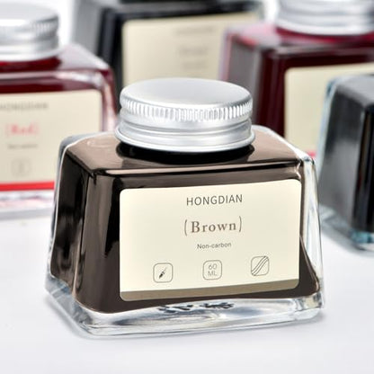 Hongdian Fountain Pen Bottled Ink Brown