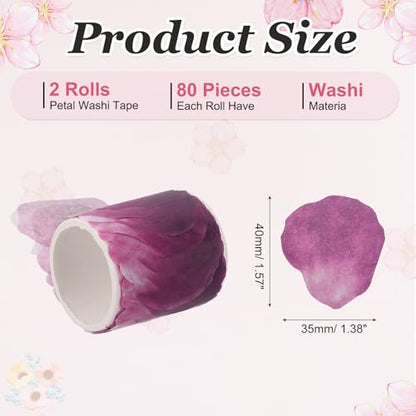 2 Rolls Petal Washi Tape