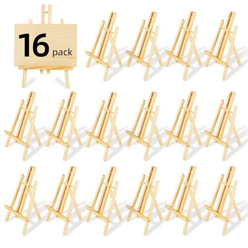16 Pack 16"x7.7" Wooden Easel