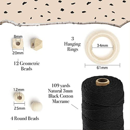 Macrame Kit Black Edition