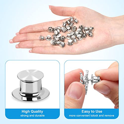 60PCS Locking Pin Back Keeper Clasp