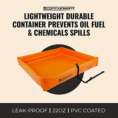 5 ft x 5 ft 2nd Containment Spill Containment Berm