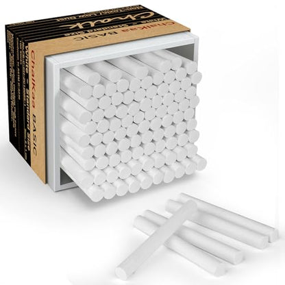 Dustless White Chalk 100PCS (100 Count)