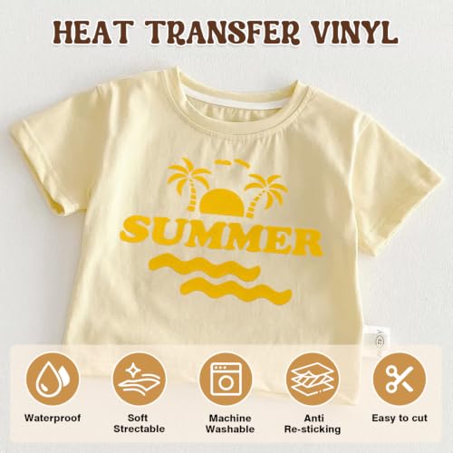 Heat Transfer Vinyl Yellow HTV Rolls