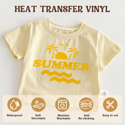 Heat Transfer Vinyl Yellow HTV Rolls