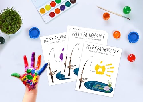 I Caught The Best Dad Ever Handprint Craft DIY Kit