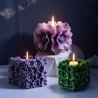 Peony Bouquet Candle Soap Molds