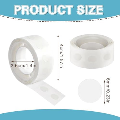 300Pcs Glue Points Dots 6mm Removable Balloon Glue Adhesive Dots (3 Count)