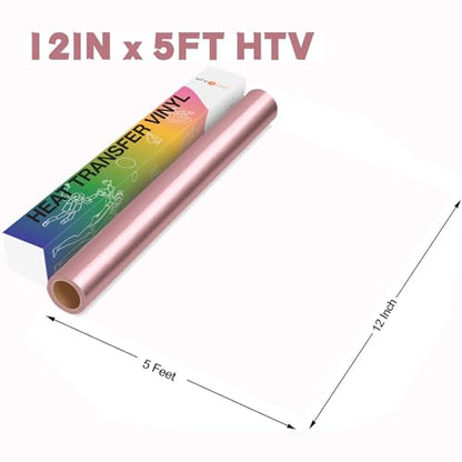 HTV Vinyl Rolls Heat Transfer Vinyl (5 Sq Ft)