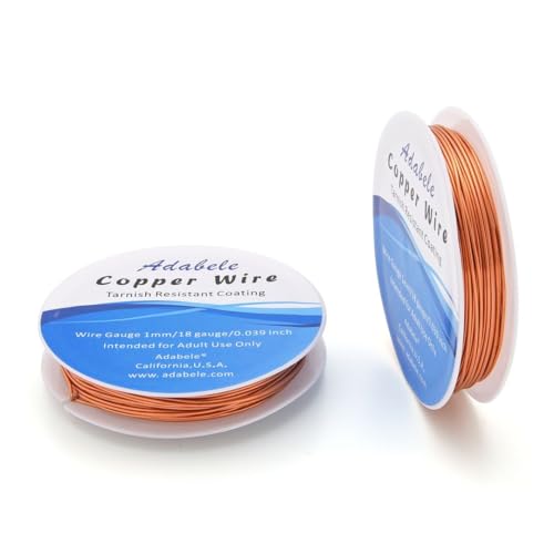 32 Feet Tarnish Resistant Jewelry Copper Wire 1mm
