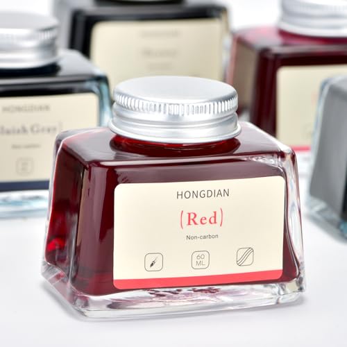 Hongdian Fountain Pen Bottled Ink Red