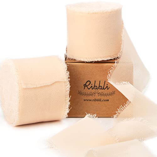 Champagne Chiffon Ribbon 1 (60 Foot)