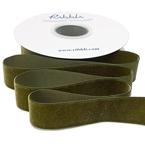 Moss Green Velvet Ribbon