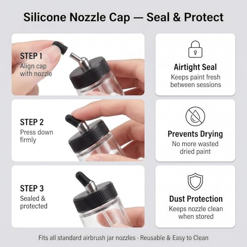 10pk 22cc Airbrush Bottles (10 Count)