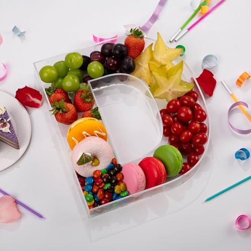 11" Clear Acrylic Letter & Number Charcuterie Tray