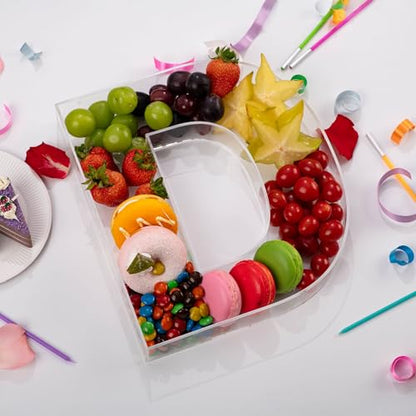 11" Clear Acrylic Letter & Number Charcuterie Tray