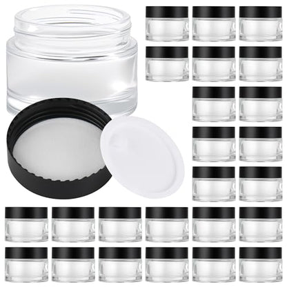 Glass Jars with Lids (24 Count)