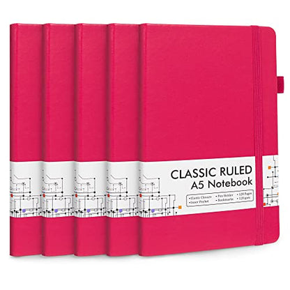 5 Pack Notebooks Journals Bulk (5 Count)