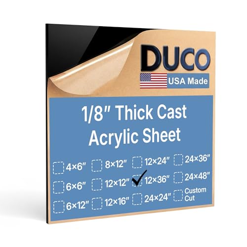 Duco Black Cast Acrylic Sheets 1
