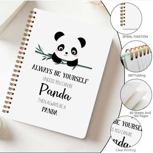 Cute Panda Gifts Spiral Notebook Journal