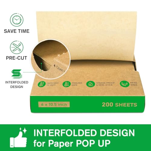 Precut POP UP Deli Paper Sheet (200 Count)