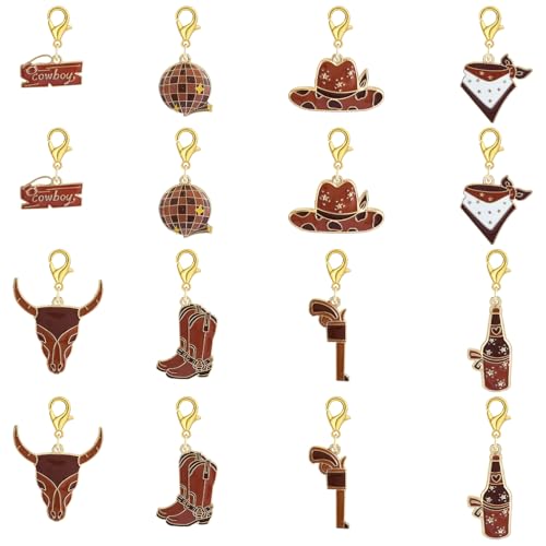 Cowboy Knitting Stitch Markers for Crocheting