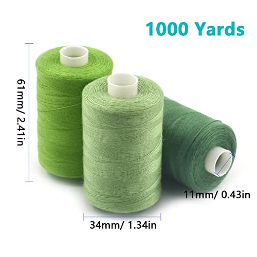 Sewing Thread 10 Color Sewing Industrial Purpose 1000 Yards Per Spool 40S (30000 Foot)