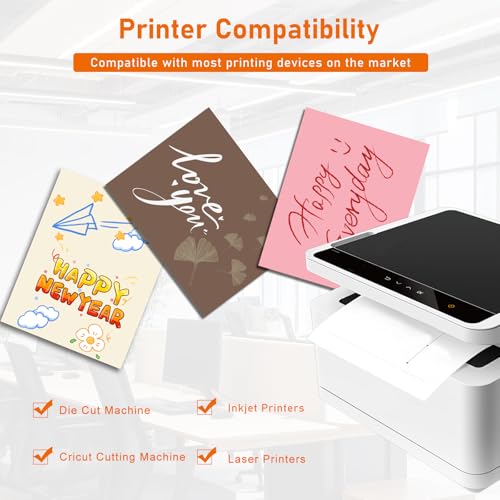 40 Sheets Coffee Color Cardstock 8.5 x 11 Craft Paper 75lb (40 Count)