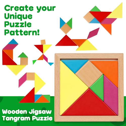 5 Pack Wooden Puzzle Set