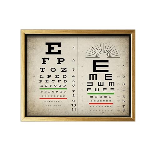 Vintage Eye Chart Canvas