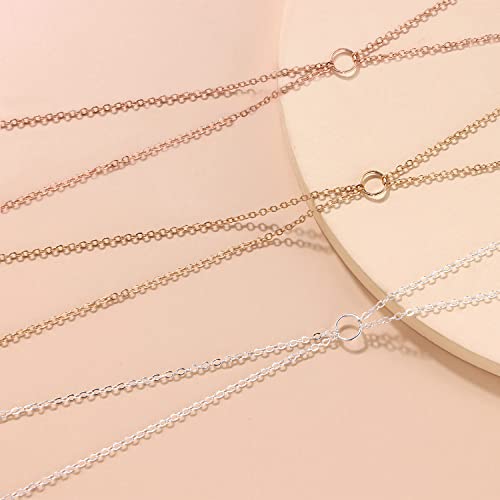 30ft Jewelry Making Chains Bulk 2mm Necklace Chains